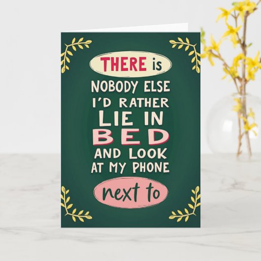 Favorite Bed Phone Partner Card カード (黄色い花)