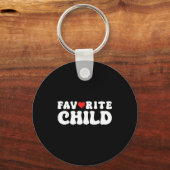 Favorite Child Funny Novelty _ Mom_dad's Favorite キーホルダー (正面)