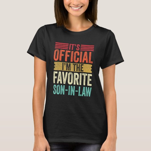Favorite Child Son In Law Retro Funny Family Adult Tシャツ (正面)