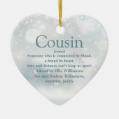 Favorite Cousin Definition メリークリスマス セラミックオーナメント (正面)
