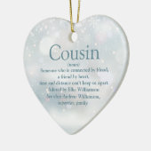 Favorite Cousin Definition メリークリスマス セラミックオーナメント (左)