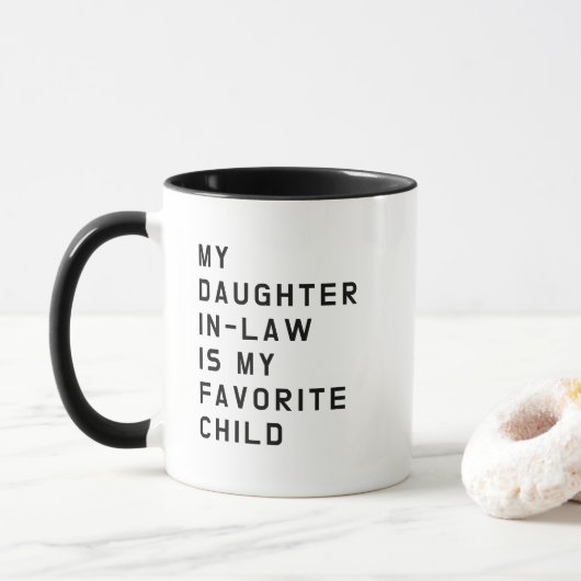 Favorite Daughter-in-Law Mug Funny Family Gift マグカップ (ドーナツ)