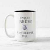 Favorite Employee Mug – Funny Boss Gift ツートーンマグカップ (左)