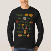 Favorite Fall Things Autumn Season Tシャツ (正面)