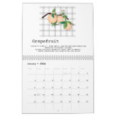 Favorite Fruits (With nutritional info) カレンダー (1月 2026)