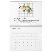 Favorite Fruits (With nutritional info) カレンダー (1月 2027)