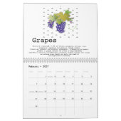 Favorite Fruits (With nutritional info) カレンダー (2月 2027)