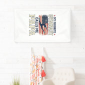 Favorite Gymnast Calls Me Papa Patriotic Vintage S 横断幕 (インサイチュ)