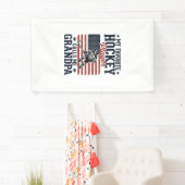 Favorite Hockey Player Calls Me Grandpa Vintage Sh 横断幕 (インサイチュ)