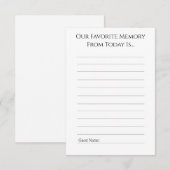 Favorite Memory From Today Advice Card アドバイスカード (正面/裏面)