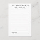 Favorite Memory From Today Advice Card アドバイスカード (正面)