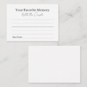 Favorite Memory with the Couple Advice Card アドバイスカード (正面/裏面)