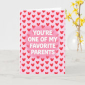 Favorite Parents カード (黄色い花)