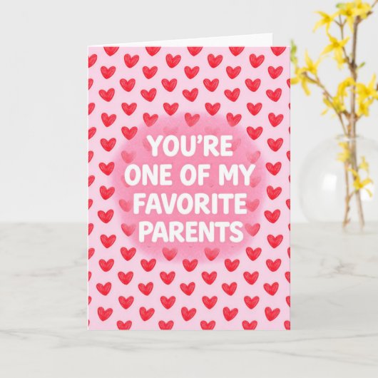 Favorite Parents カード (黄色い花)