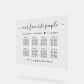 Favorite People 8卓 結婚式 席次表 アクリルサイン (傾斜)