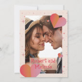 Favorite Person Cute Hearts Funny Retro Valentines シーズンカード (裏面)