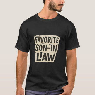Favorite Son In Law Funny Ransom Note Paper Cutout Tシャツ