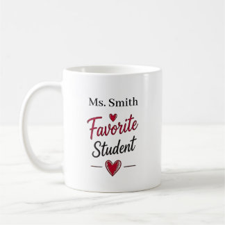 Favorite Student Personalized Teacher Gift コーヒーマグカップ