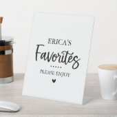 Favorite Sweets and Treats Favor Table Sign 台座サイン (インサイチュ)
