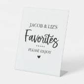 Favorite Sweets and Treats Favor Table Sign 台座サイン (正面)