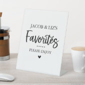 Favorite Sweets and Treats Favor Table Sign 台座サイン (インサイチュ)