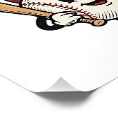 Favorite T-Ball Player Calls Me Poppy Shirt Design ポスター (コーナー)