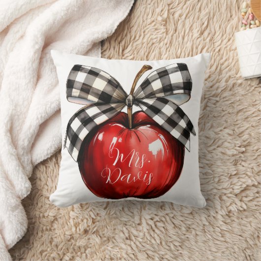 Favorite Teacher Throw Pillow クッション (ブランケット)