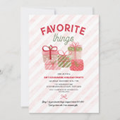 Favorite Things Friends Holiday Gift Exchange 招待状 (正面)