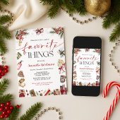 Favorite Things Gift Exchange Party Invite 招待状