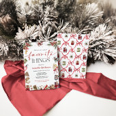 Favorite Things Gift Exchange Party Invite 招待状