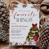 Favorite Things Gift Exchange Party Invite 招待状