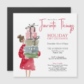 Favorite Things Holiday Party マグネット招待状 (正面/裏面)