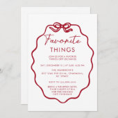 Favorite Things Holiday Party - Cute and Festive B 招待状 (正面/裏面)