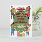 Favorite Things Holiday Party, gift exchange 招待状 (スタンド正面)