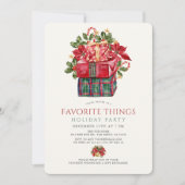 Favorite Things Presents Christmas Holiday Party 招待状 (正面)