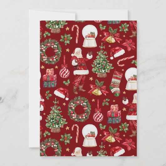 Favorite Things Santa Christmas Holiday Party 招待状 (裏面)