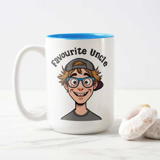Favorite Uncle Mug ツートーンマグカップ (ドーナツ)