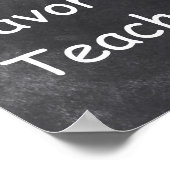 FavoriteTeacher Chalkboardデザインクラスの装飾 ポスター (角)