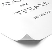 Favors and Treat Pink Ice Cream Sundae Baby Shower ポスター (角)