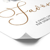 Favors Boho Christmas Holiday Baby Shower ポスター (角)