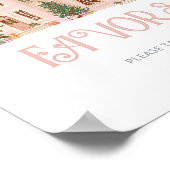 Favors Christmas village Winter Baby Shower ポスター (角)