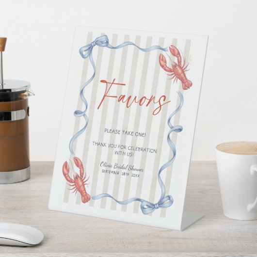 Favors She’s a Catch Coastal Bridal Shower 台座サイン (インサイチュ)