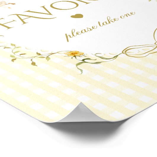 Favors Silly Goose gender neutral gingham ポスター (角)