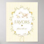Favors Silly Goose gender neutral gingham ポスター (正面)