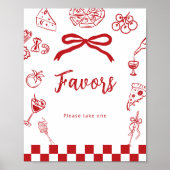 Favors That's Amore Italian theme bridal shower ポスター (正面)