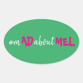 Favy Boxハッシュタグバチェロレッテシール 楕円形シール