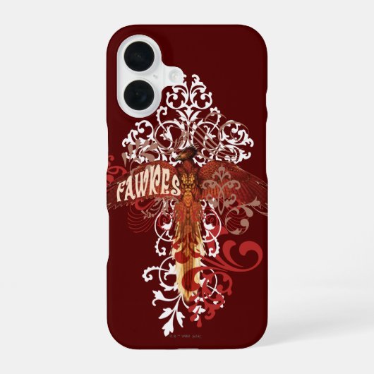 Fawkesの広がりの翼 iPhone 16ケース (裏面)