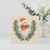 FAWNお洒落リースフラットカード (スタンド正面)