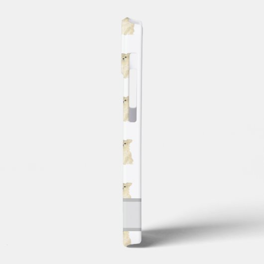 FAWNタンパーソナライズされたクリームロングヘアチワワ Case-Mate iPhoneケース (裏面 / 左)