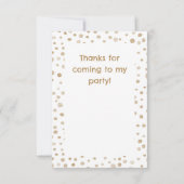 Fawn紙吹雪水色ドットサンキューカード サンキューカード (裏面)